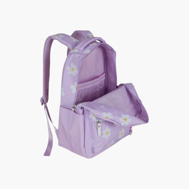 PAUSE Printed Purple Backpack for Kids - Image 4